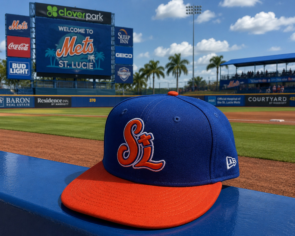 St. Lucie Mets New Era 59FIFTY On-Field Fitted Hat Size 7 1/4 MiLB
